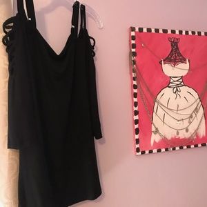 Torrid Cage Cold Shoulder Top